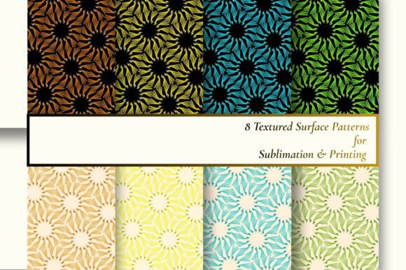 8 Boho Geometric Floral Seamed Patterns