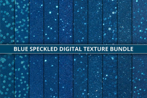 Blue Speckled Digital Texture Bundle Overview