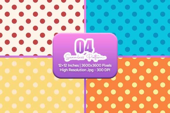 Bright Retro Polka Dot Seamless Pattern Guide