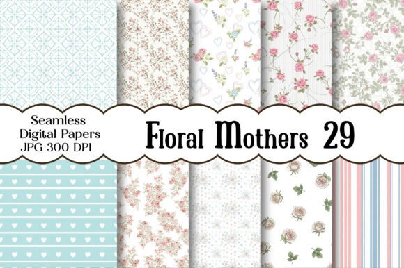 Celebrating Connection: The Artistry of Floral Mothers Digital Papers