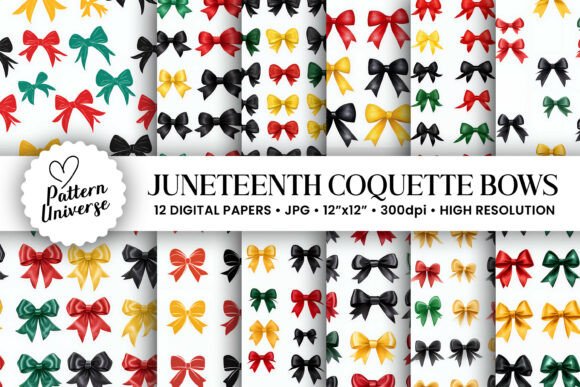 Celebrating Heritage with Style: The Black History Month Coquette Bow Pattern Collection