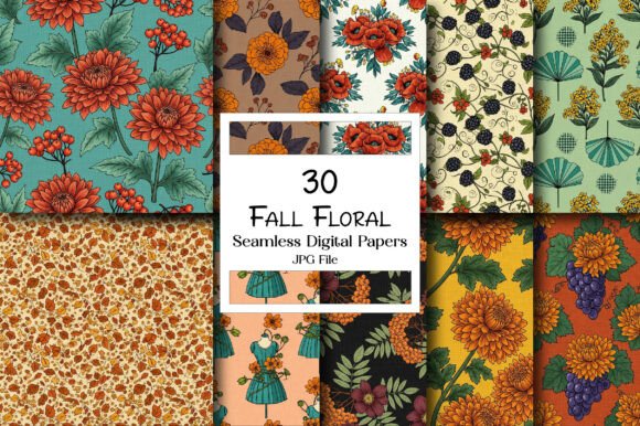 Elevate Designs with Fall Floral Paper