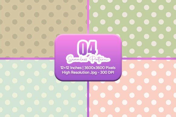 Elevate Your Designs with Natural Pastel Polka Dot Seamless Patterns