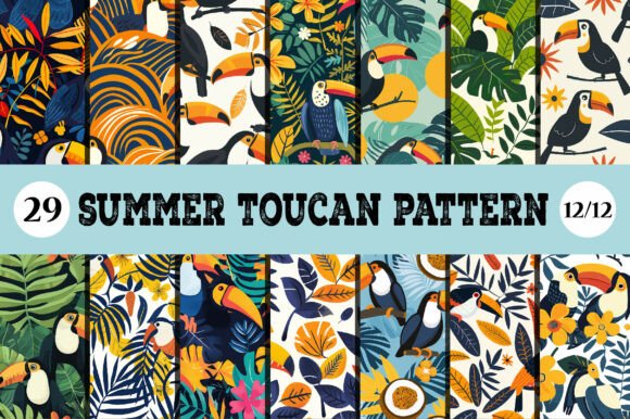 Elevating Visual Identity with the Summer Toucan Pattern in Modern Design