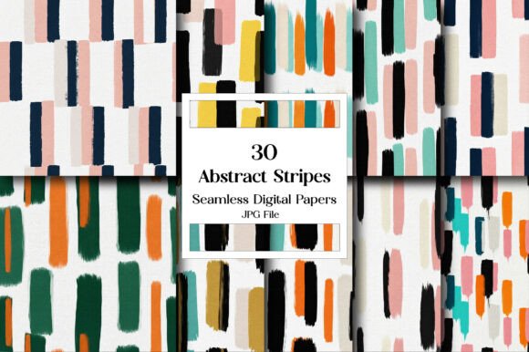 Evaluating the Abstract Stripes Digital Paper Pack for Modern Design Projects