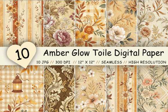 Evaluating the Amber Glow Toile Digital Paper Pack for Professional Creative Workflows