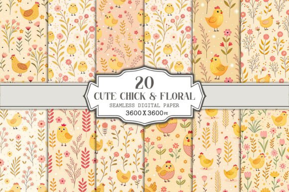 Evaluating the Cute Chick Floral Seamless Pattern Bundle for Creative Projects