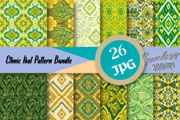 Exploring the Design Potential of an Ethnic Ikat Seamless Pattern Bundle