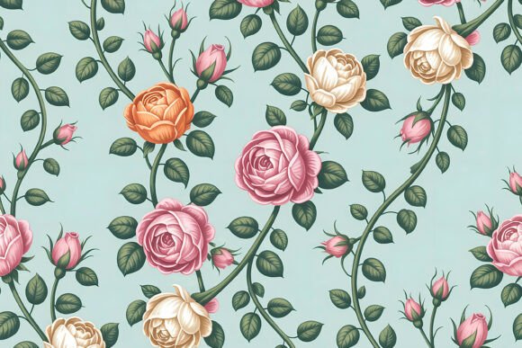 Mastering the Vertical Rose Vine Seamless Pattern for Flawless Designs