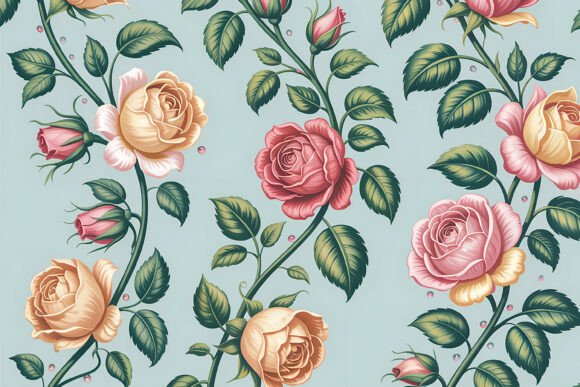 Unlocking the Charm of the Elegant Rose Branch Seamless Pattern for Modern Design