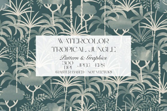 Unlocking the Potential of a Watercolor Tropical Jungle Pattern for Your Next Design Project