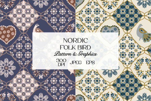 Unlocking Timeless Aesthetics with the Folk Bird Seamless Pattern Bundle